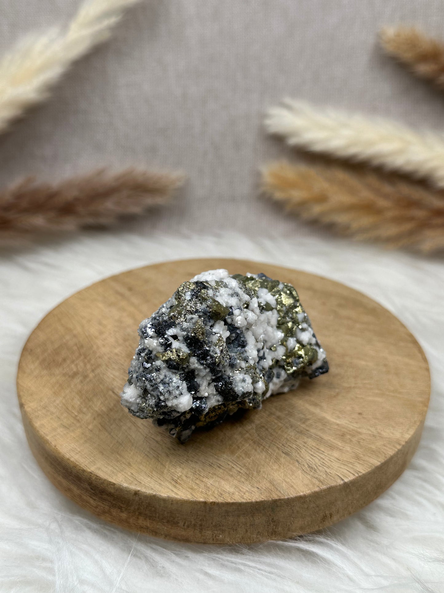 Galenit mit Pyrit & Dolomit Cluster (1)