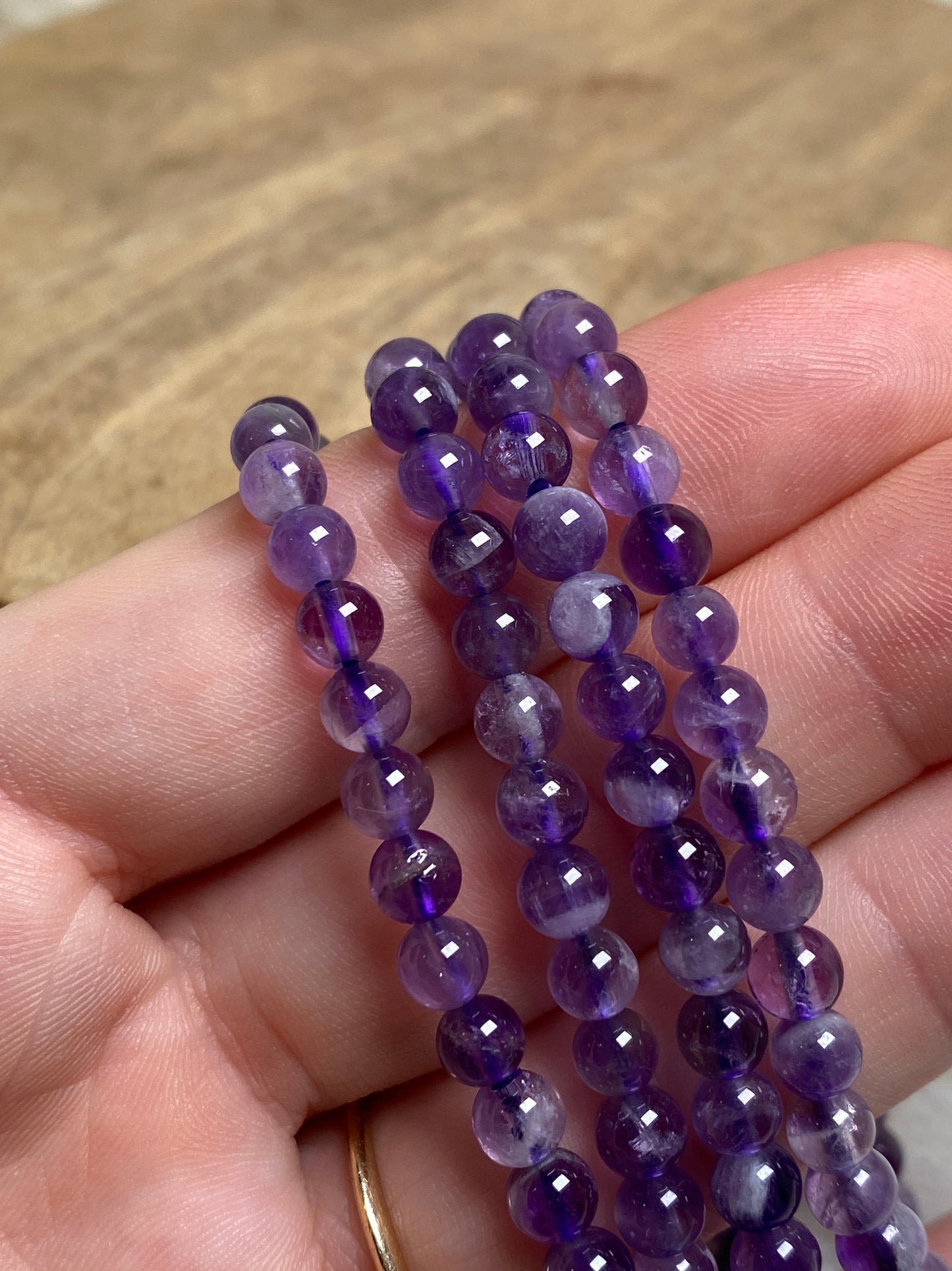 Chevron Amethyst Armbänder