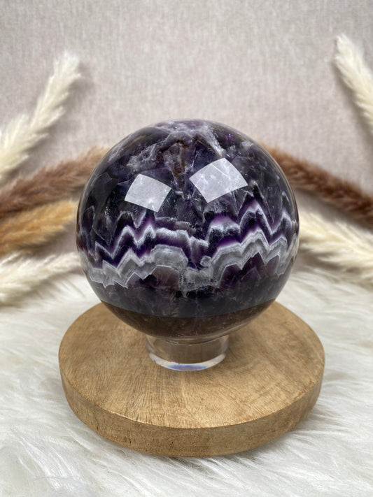 Chevron Amethyst Kugel (1)