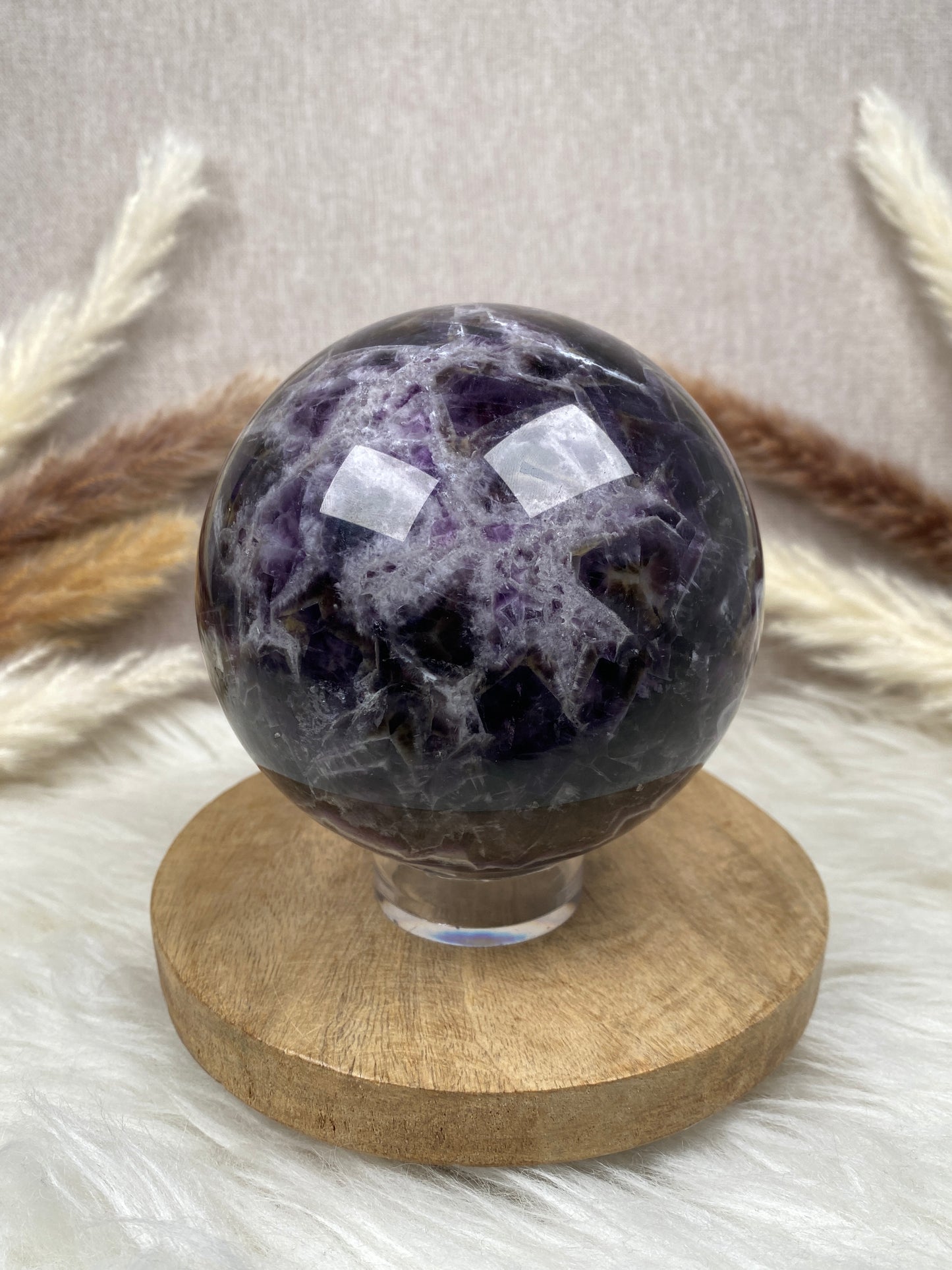 Chevron Amethyst Kugel (1)