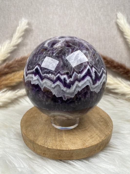 Chevron Amethyst Kugel (2)