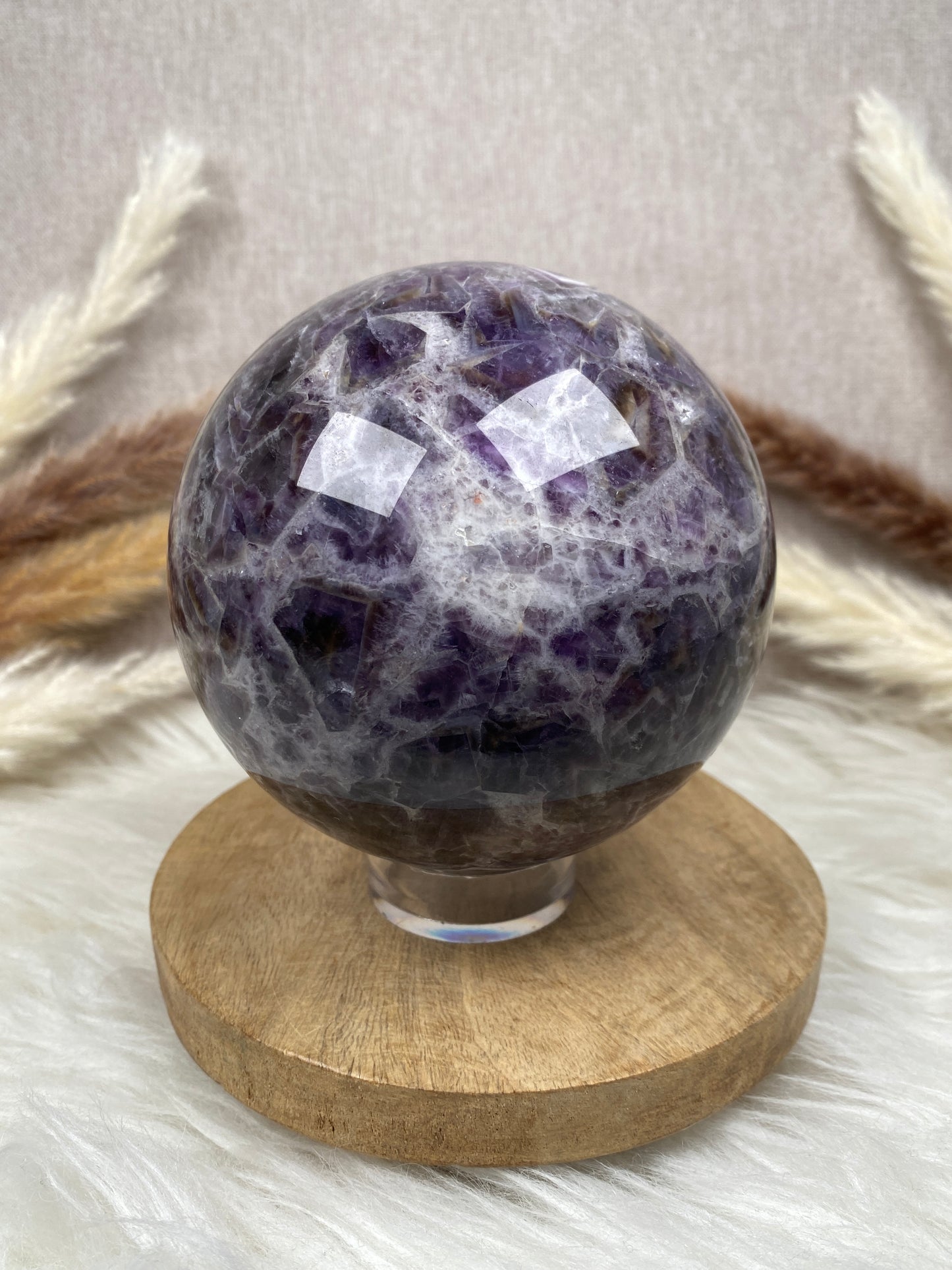 Chevron Amethyst Kugel (2)