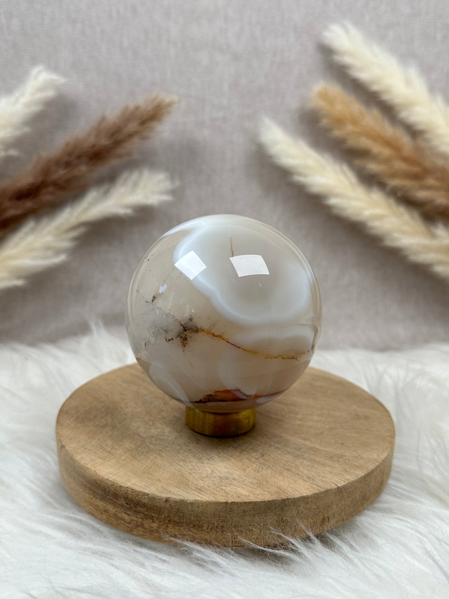 Druzy Achat Kugel (2)