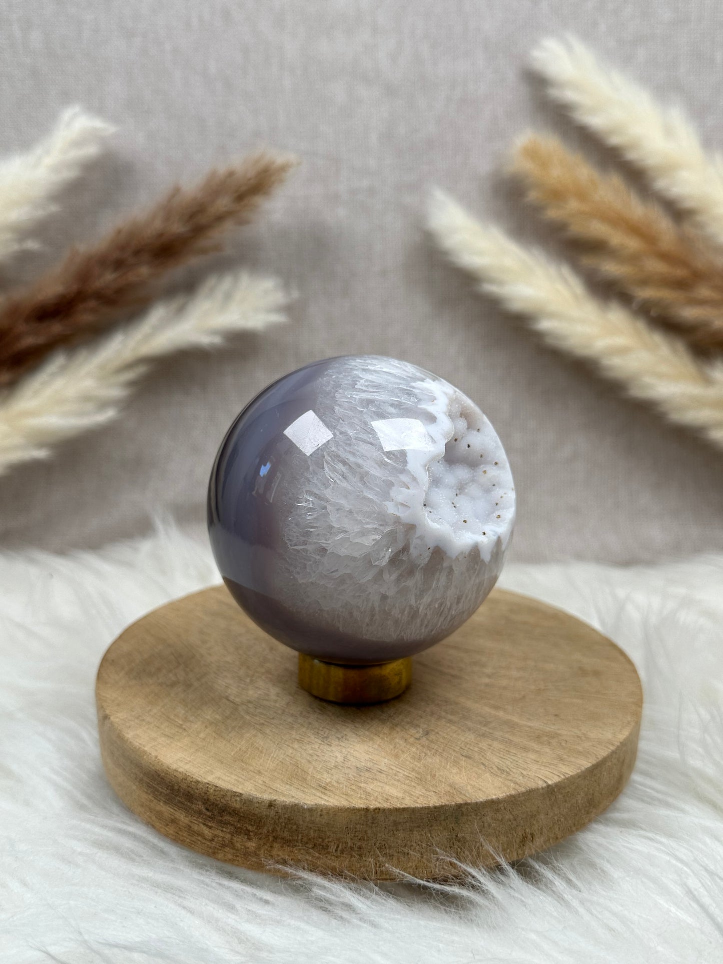 Druzy Achat Kugel (3)