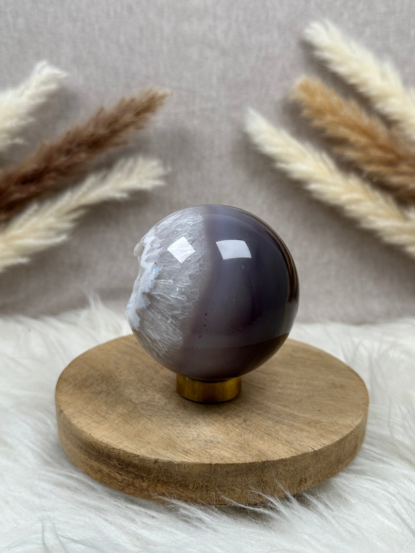 Druzy Achat Kugel (3)