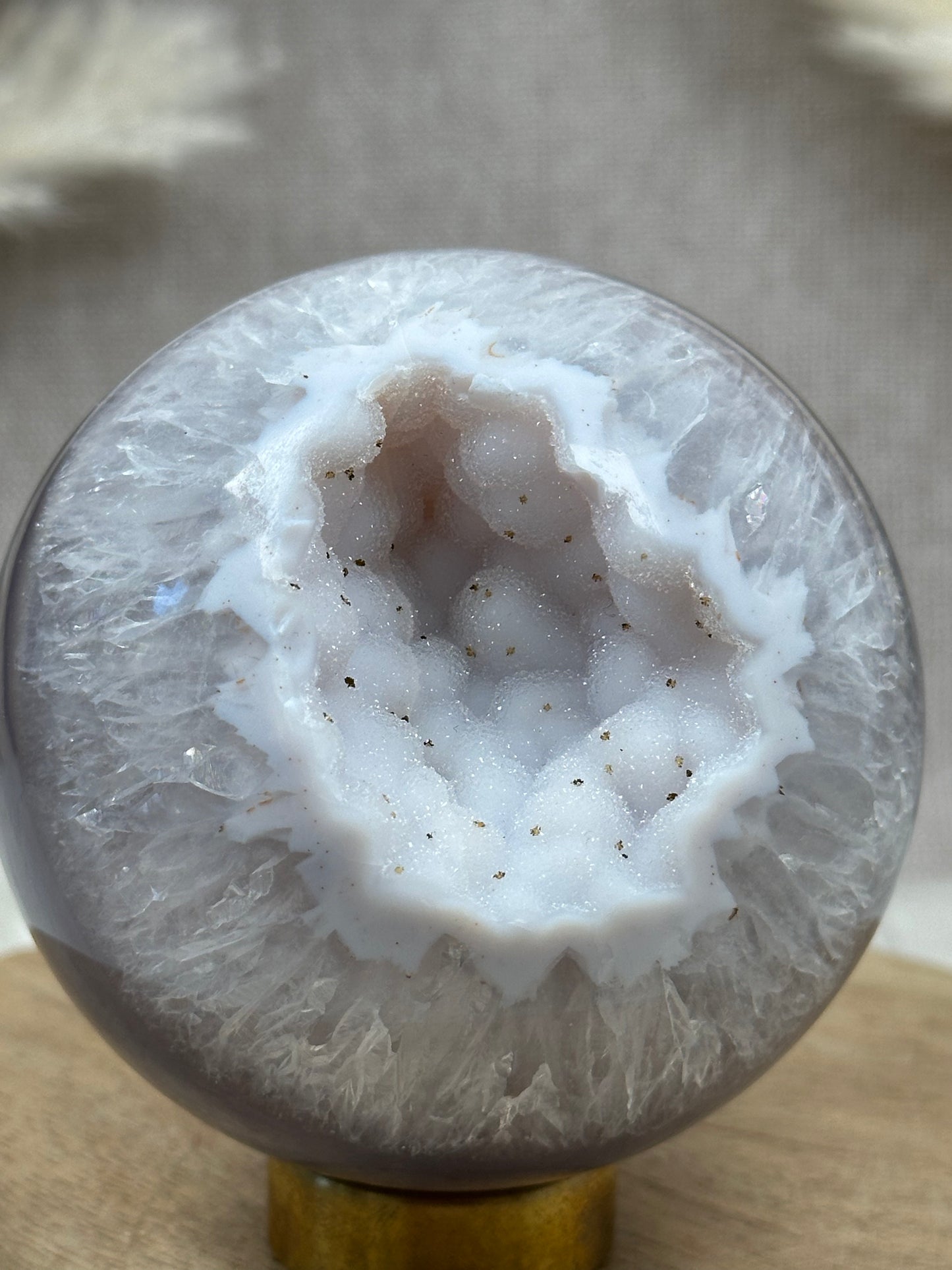 Druzy Achat Kugel (3)