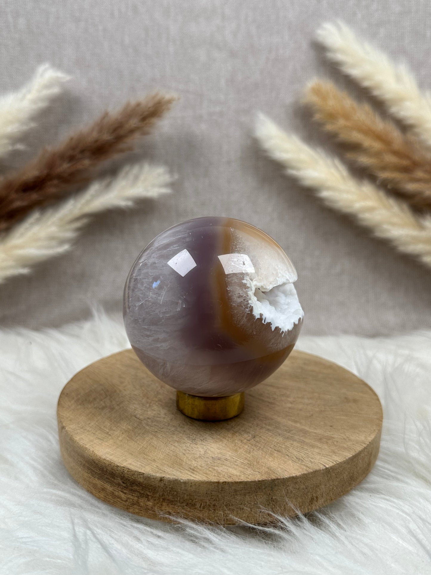 Druzy Achat Kugel (5)