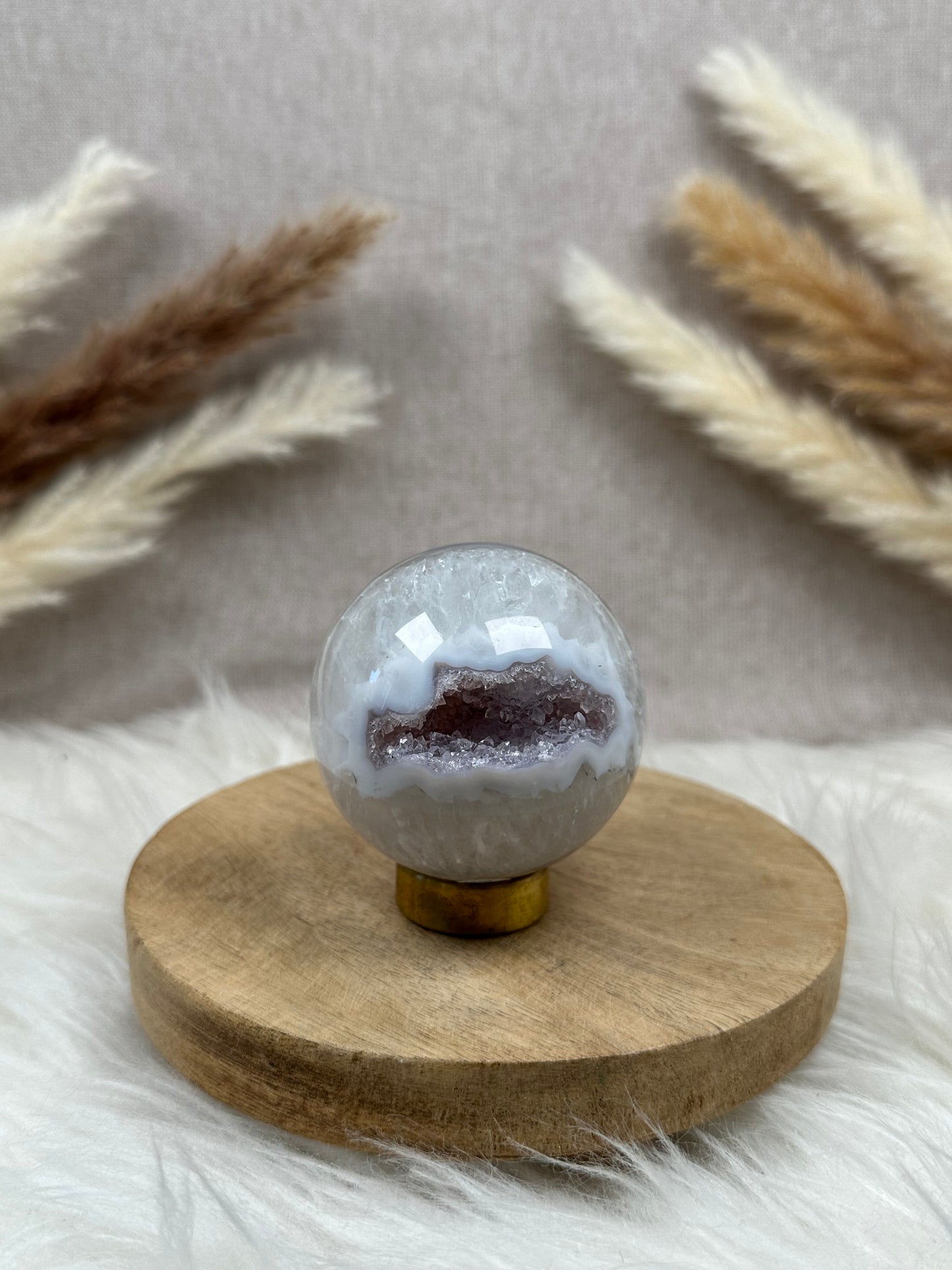 Achat mit Amethyst Kugel (2)