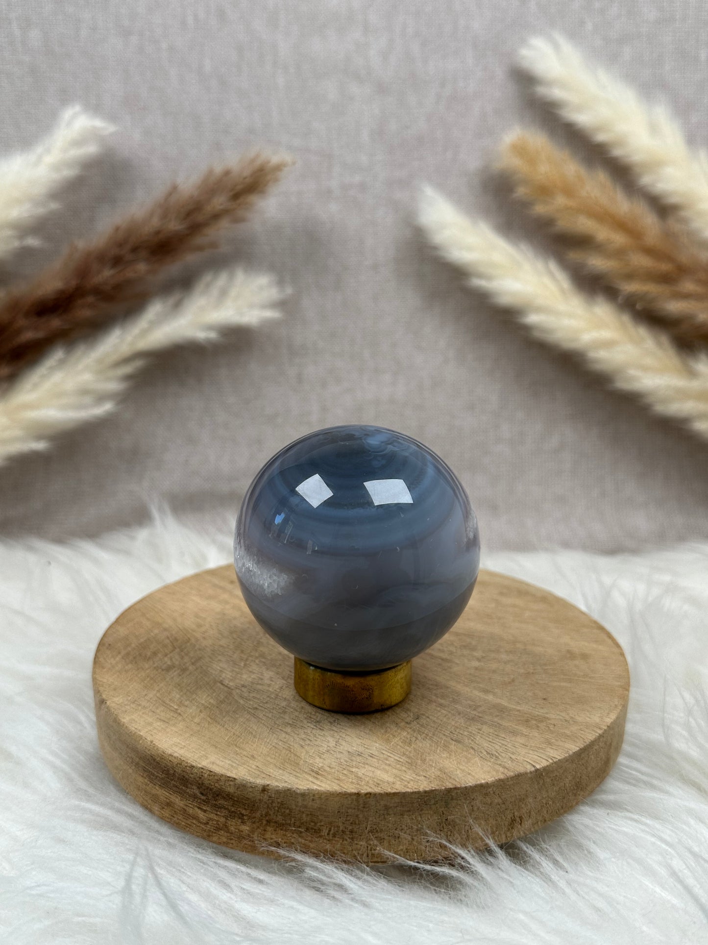 Achat mit Amethyst Kugel (3)