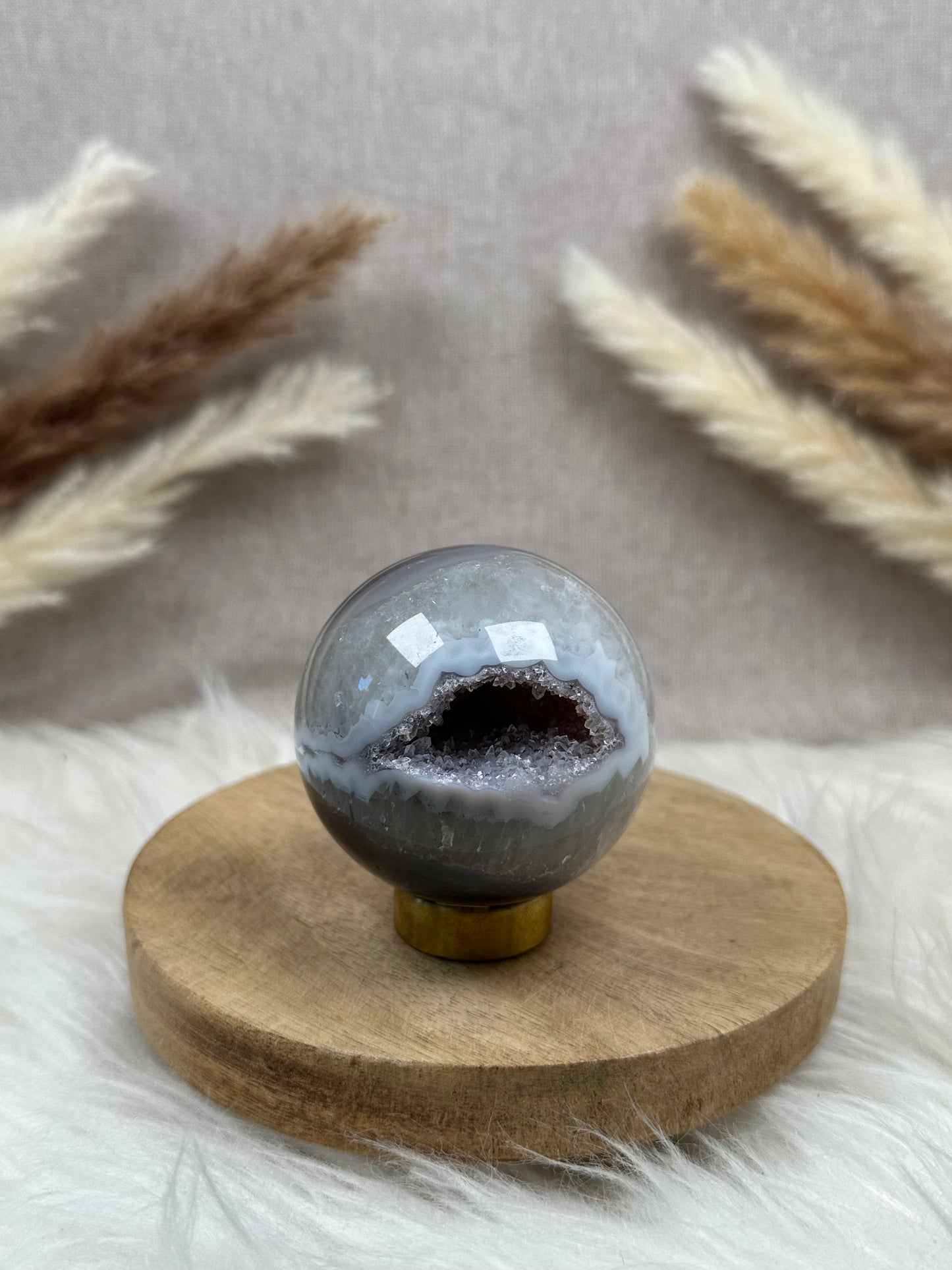 Achat mit Amethyst Kugel (4)