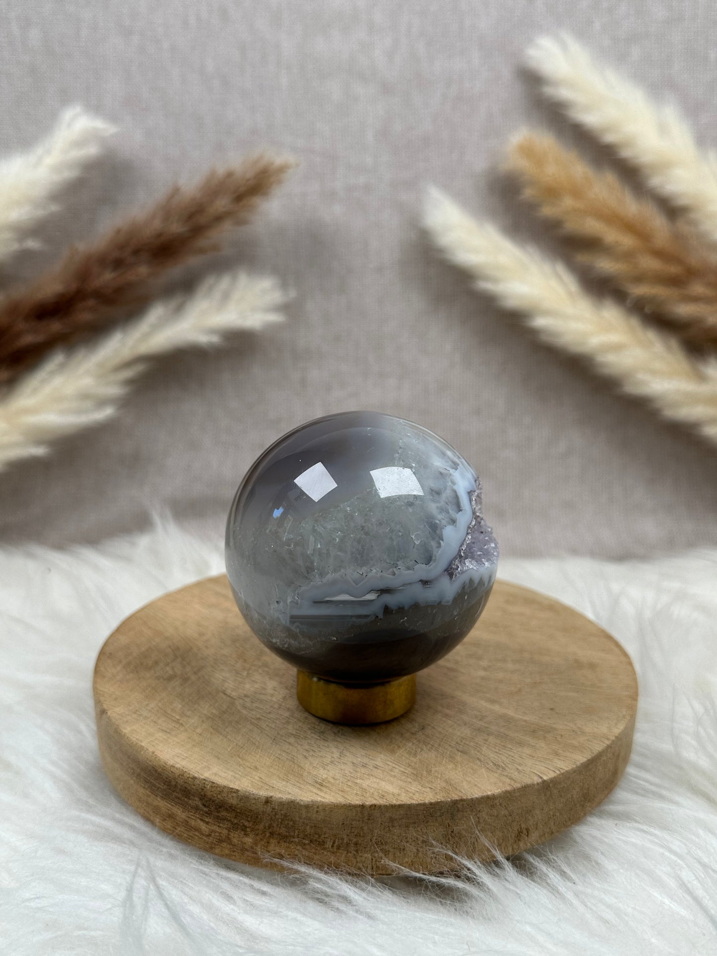 Achat mit Amethyst Kugel (4)