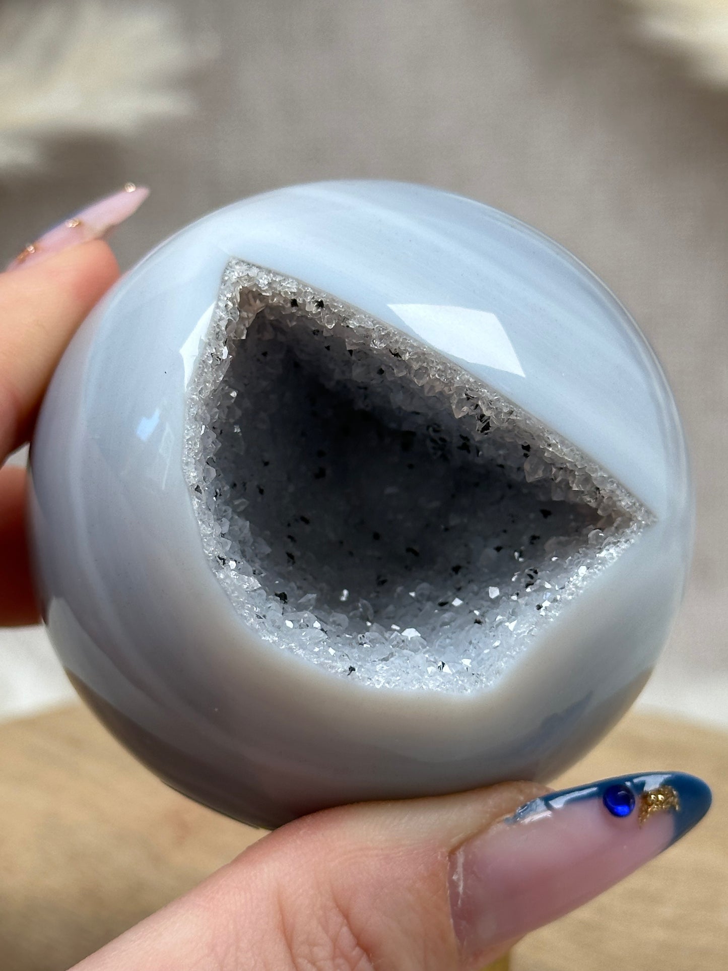 Druzy Achat Kugel (6)