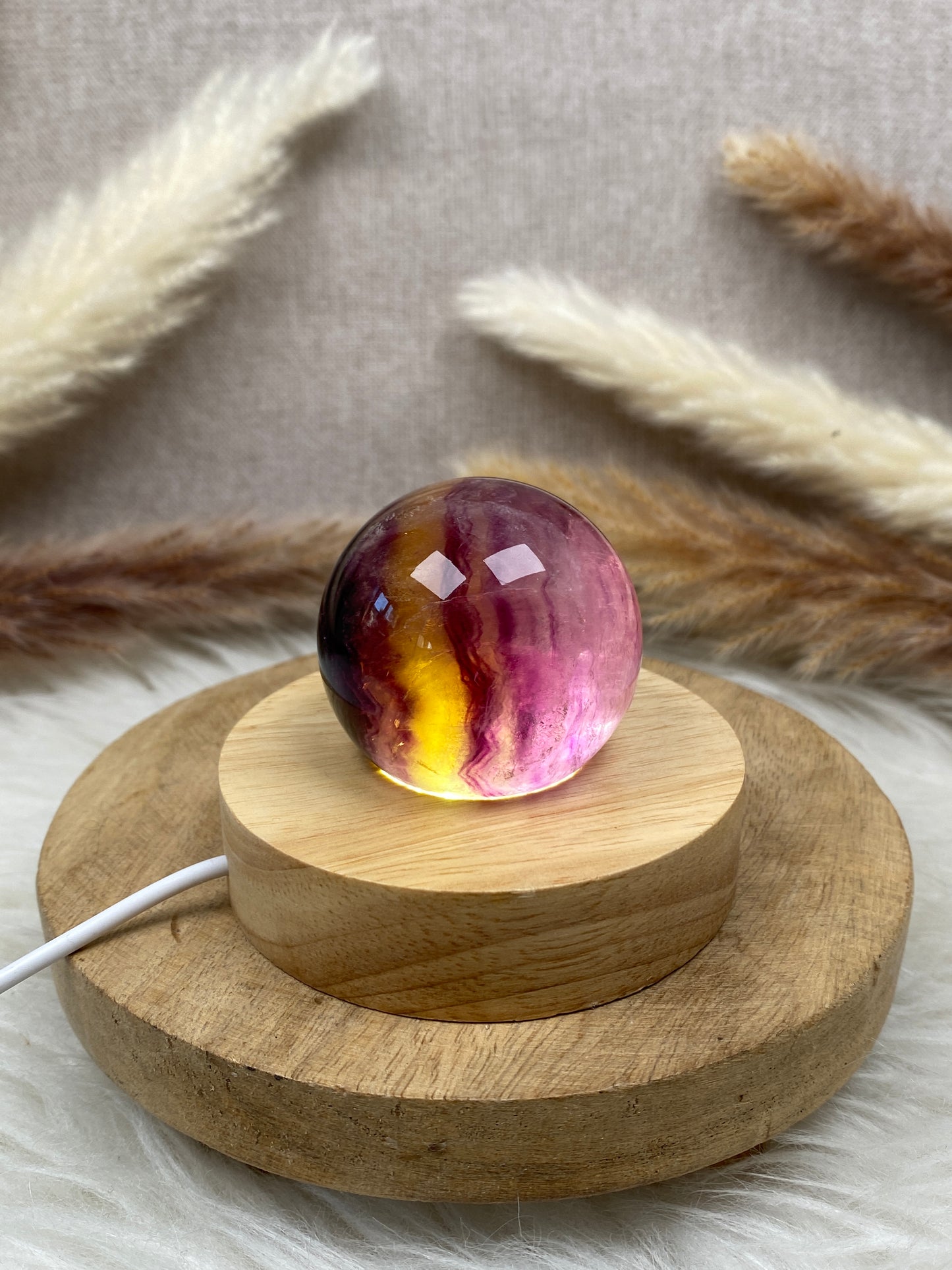 Bunte Fluorit Kugel (3)