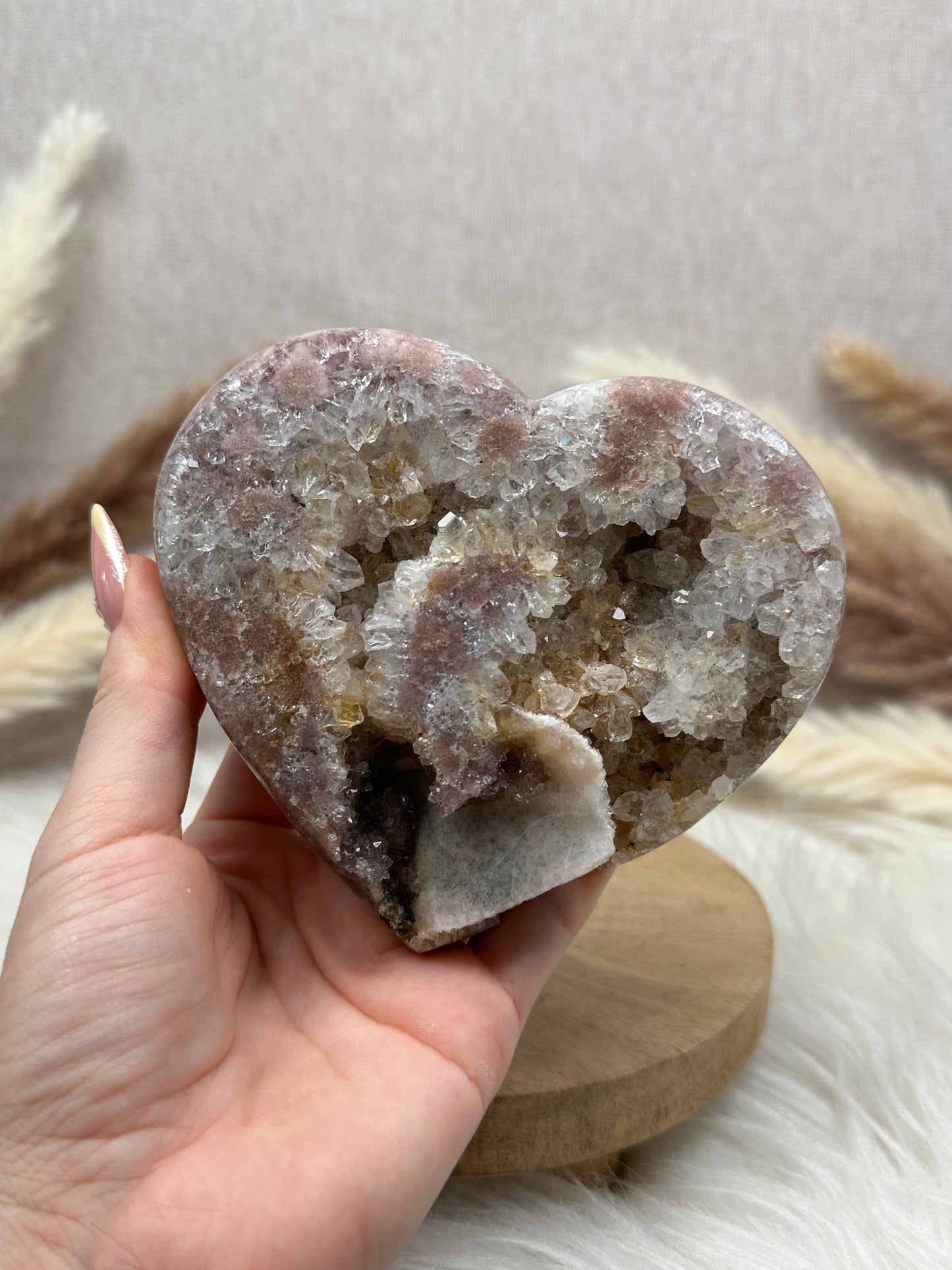 Pink Amethyst Herz (1)