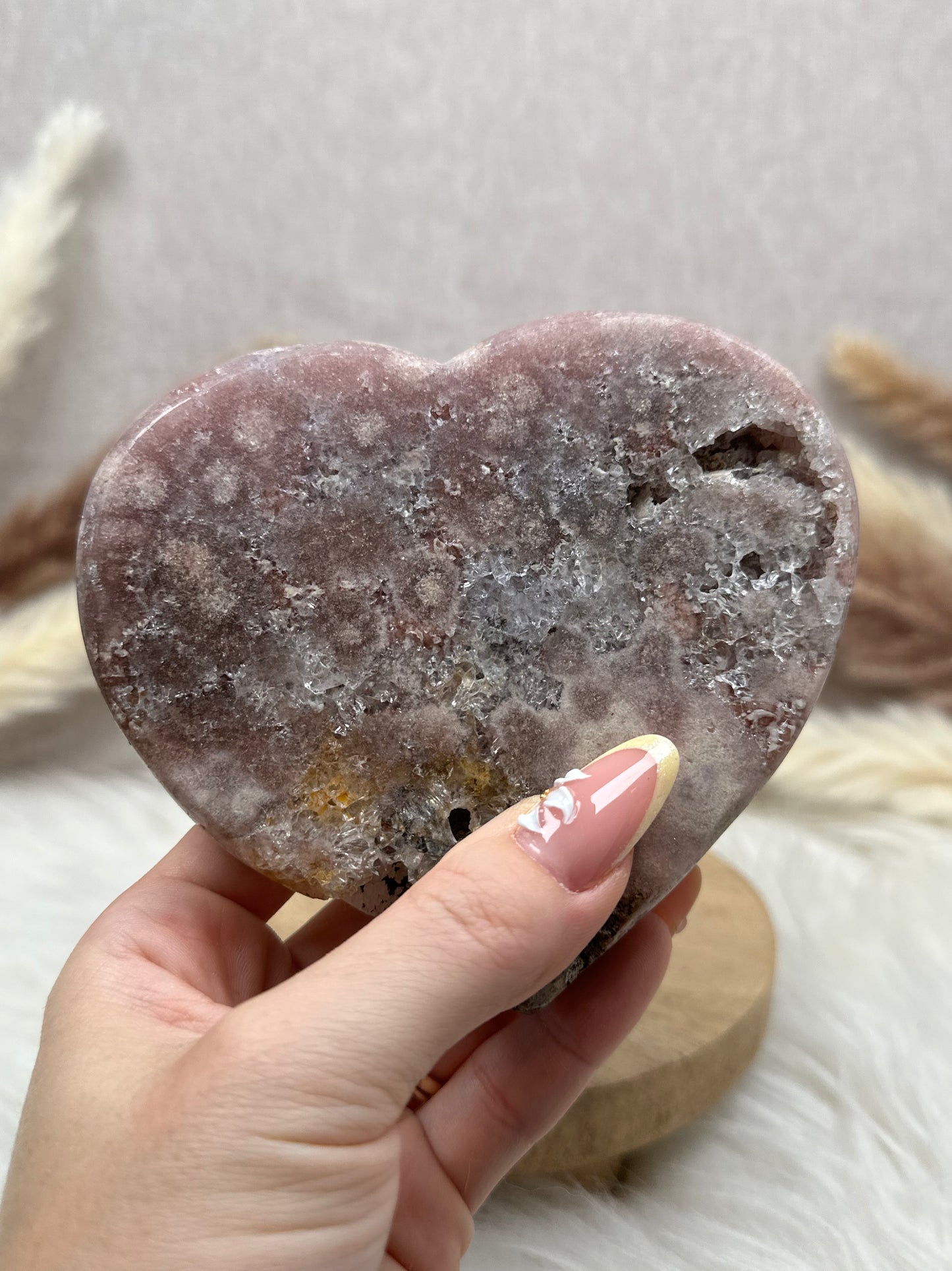 Pink Amethyst Herz (1)