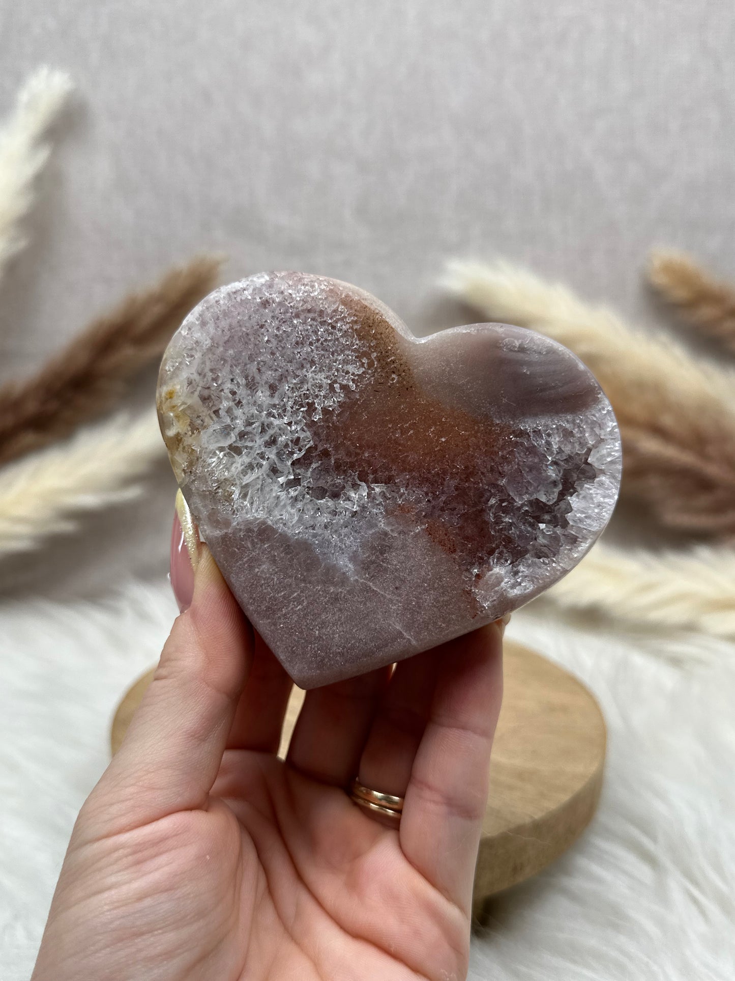 Pink Amethyst Herz (2)