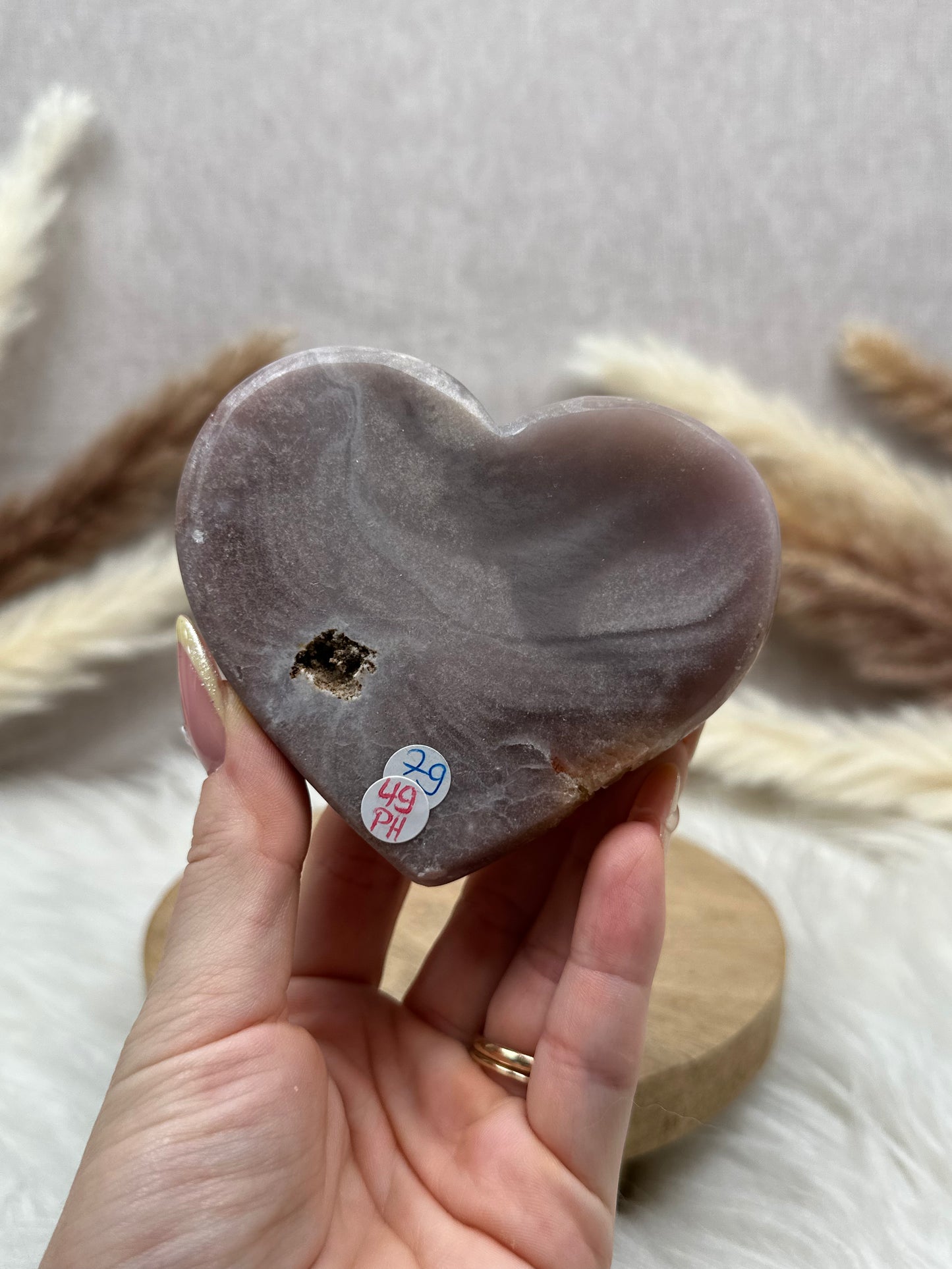 Pink Amethyst Herz (2)