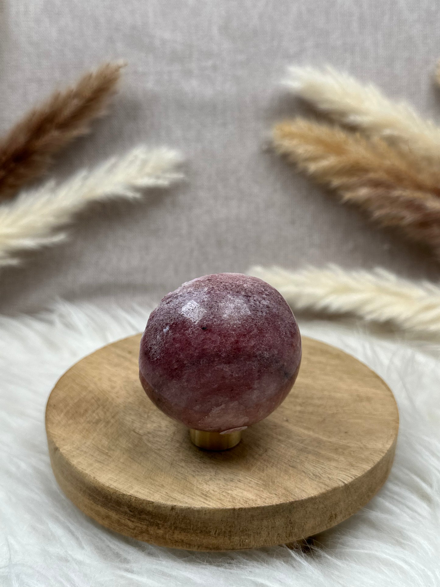 Pink Amethyst Kugel 2 (man made)