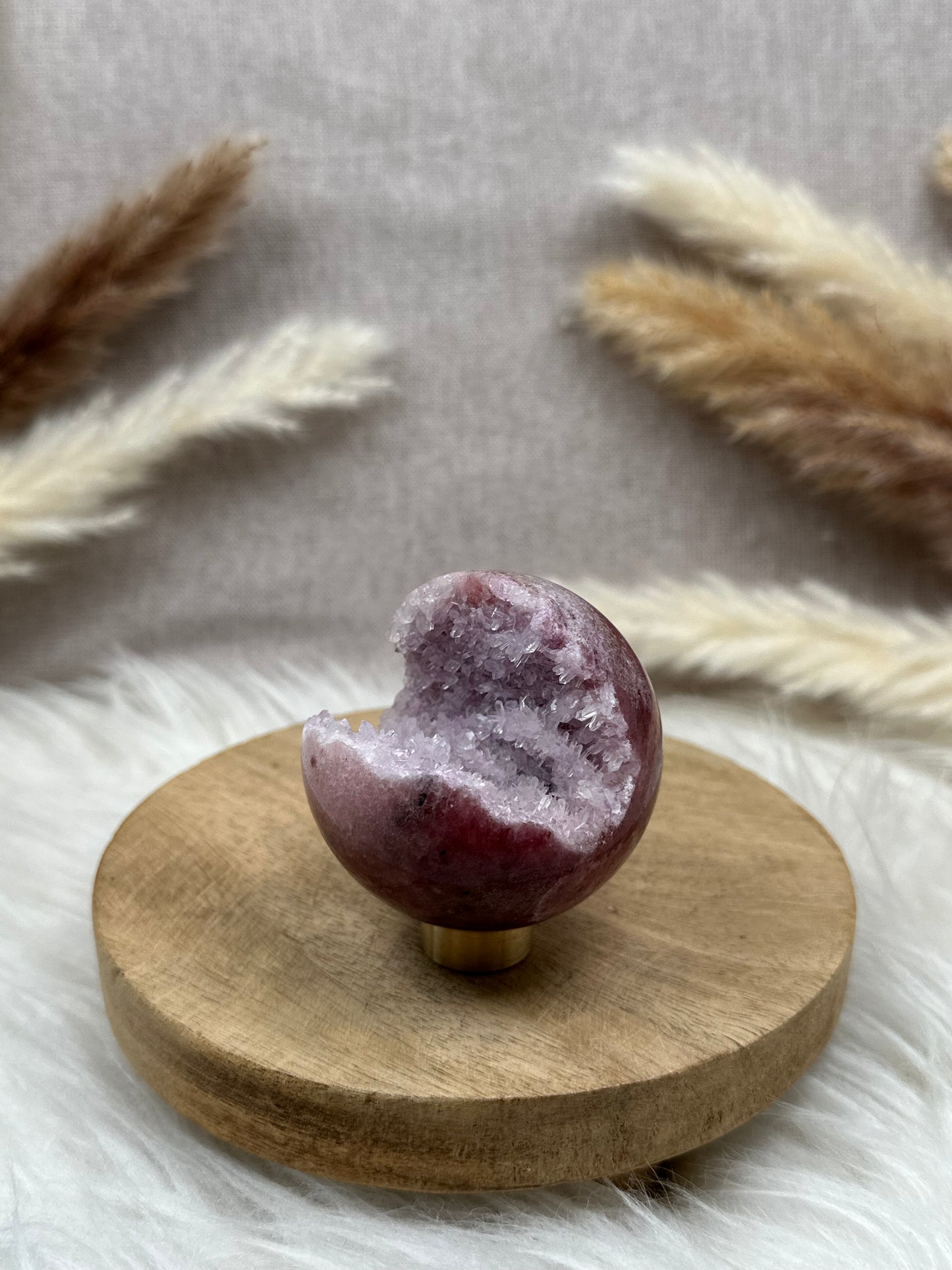 Pink Amethyst Kugel 2 (man made)