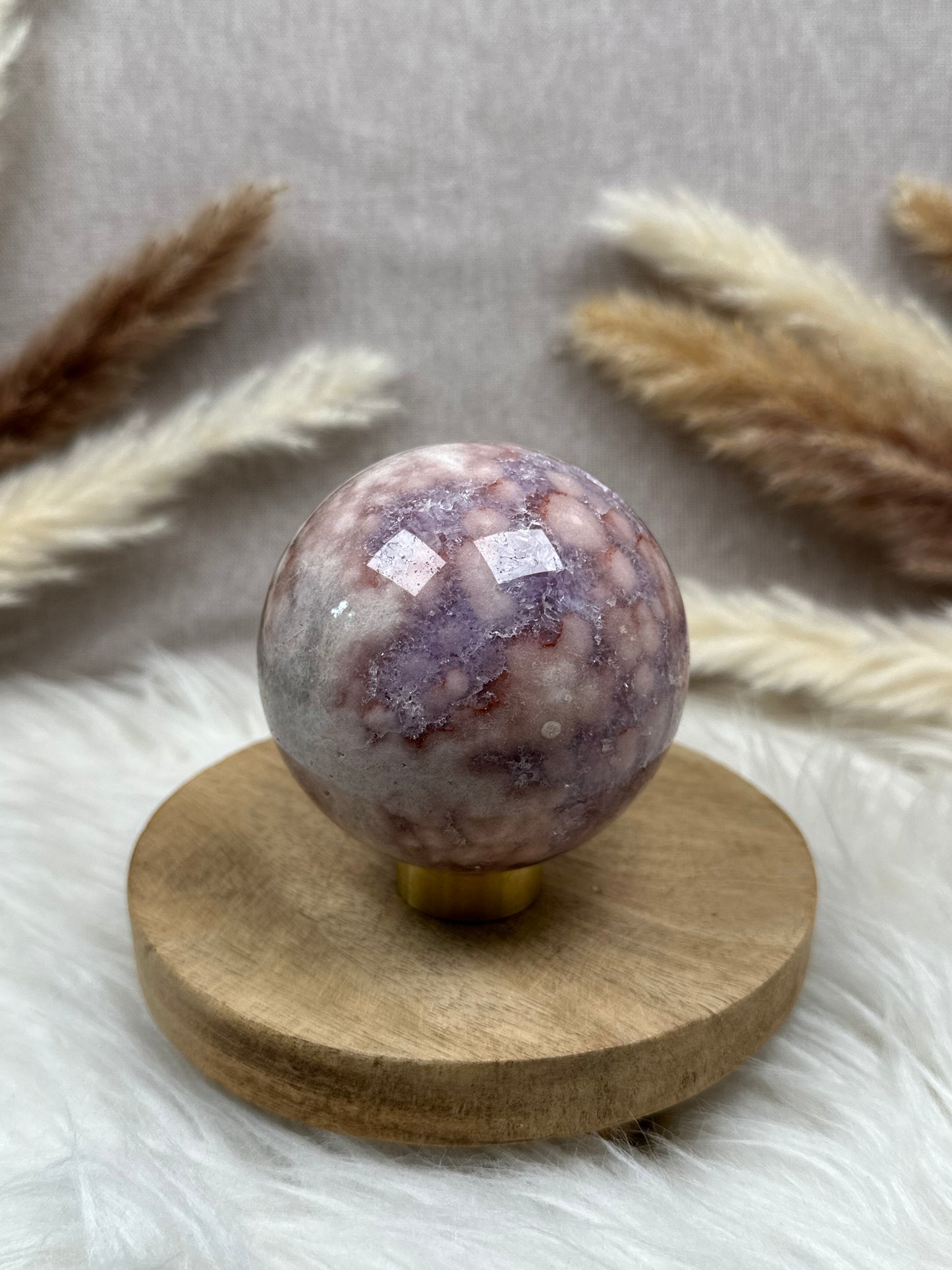 Große Pink Amethyst Kugel