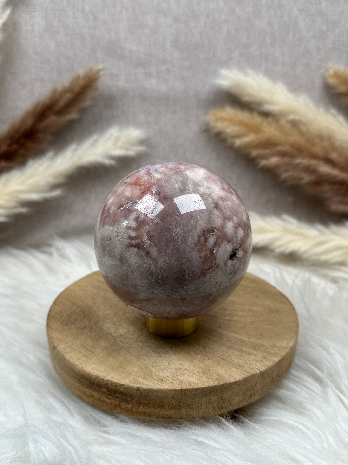 Große Pink Amethyst Kugel