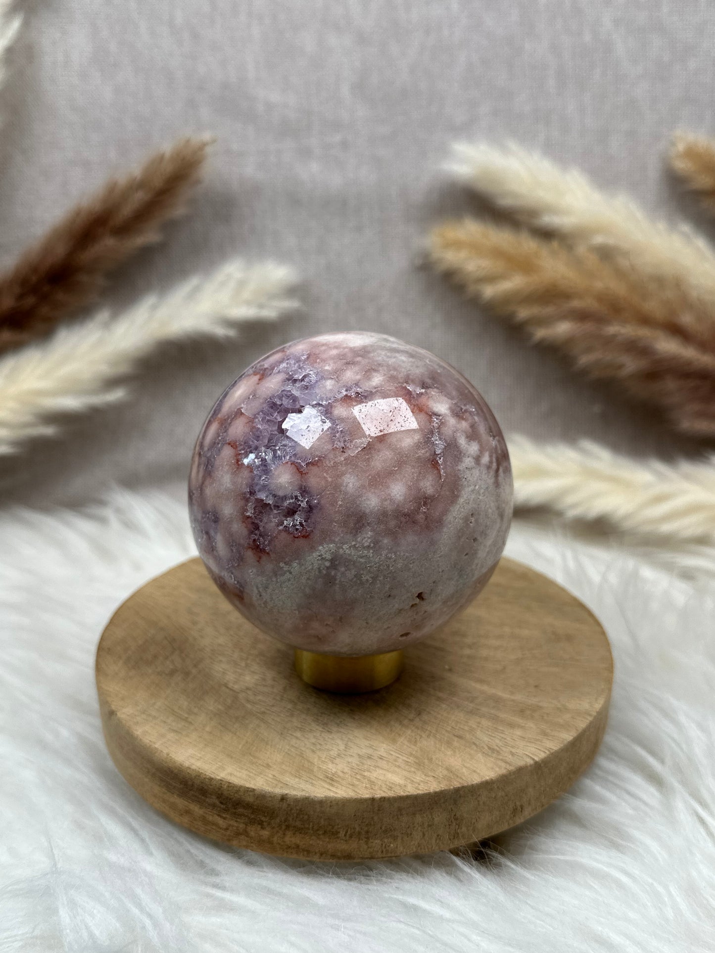 Große Pink Amethyst Kugel