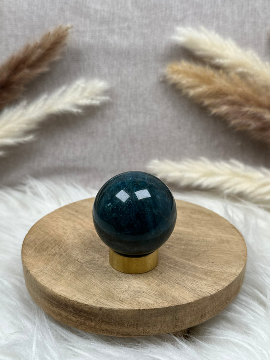 Blaue Apatit Kugel (4)