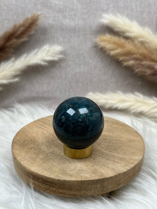 Blaue Apatit Kugel (5)