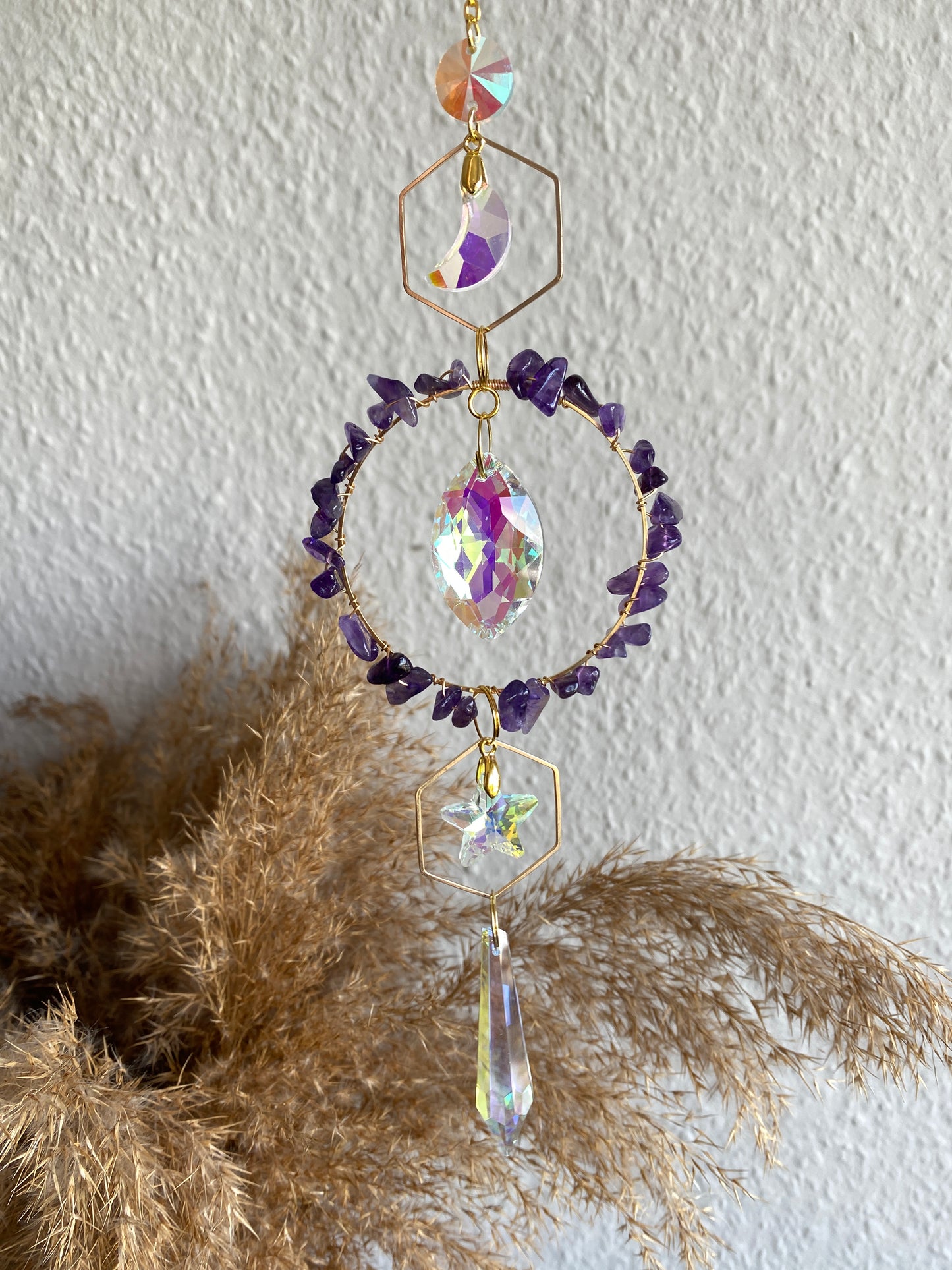 Sonnenfänger (8) mit Mond und Stern