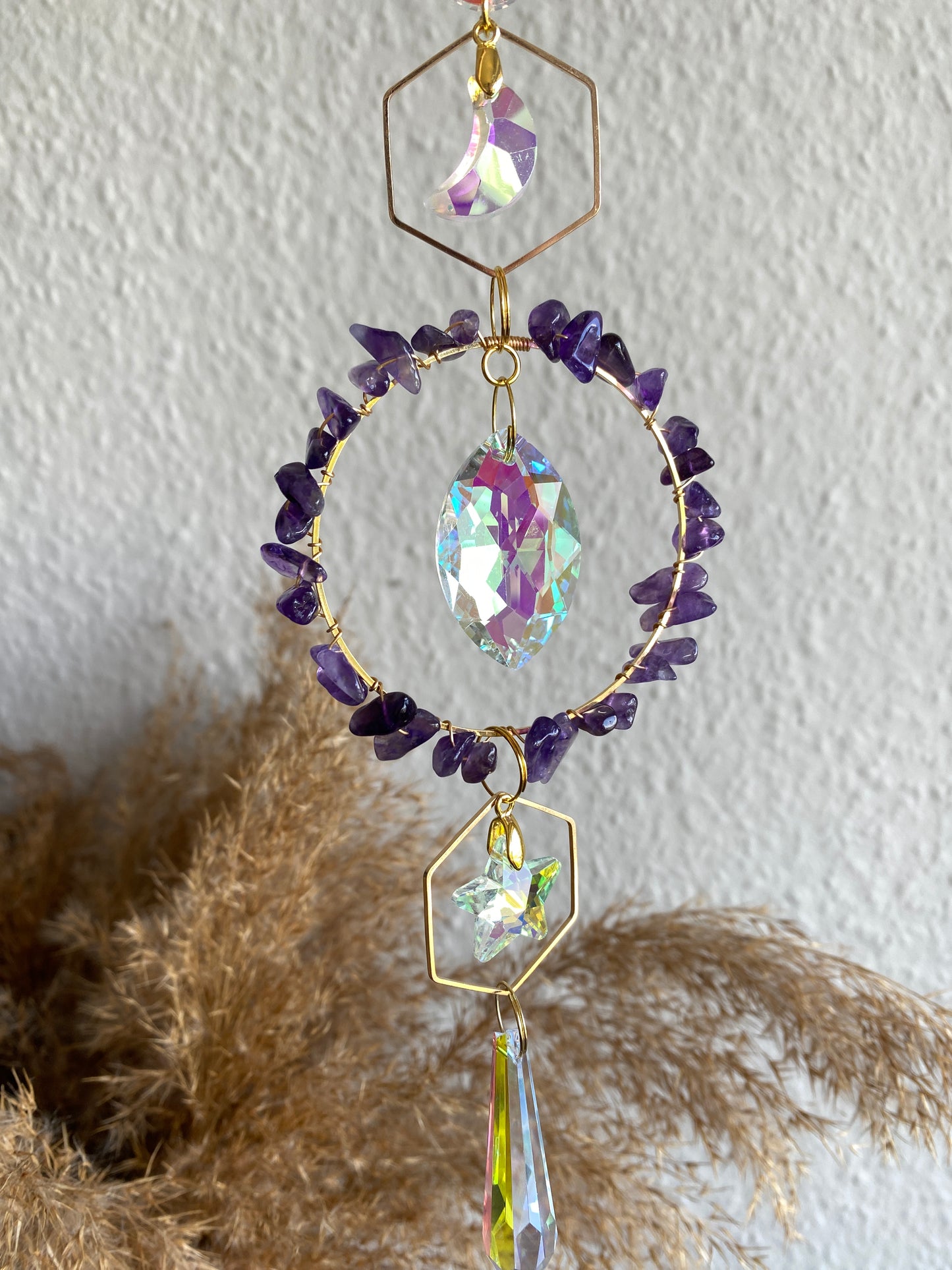 Sonnenfänger (8) mit Mond und Stern