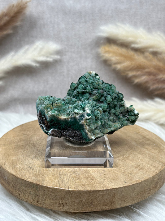 Quarz mit Malachit Specimen