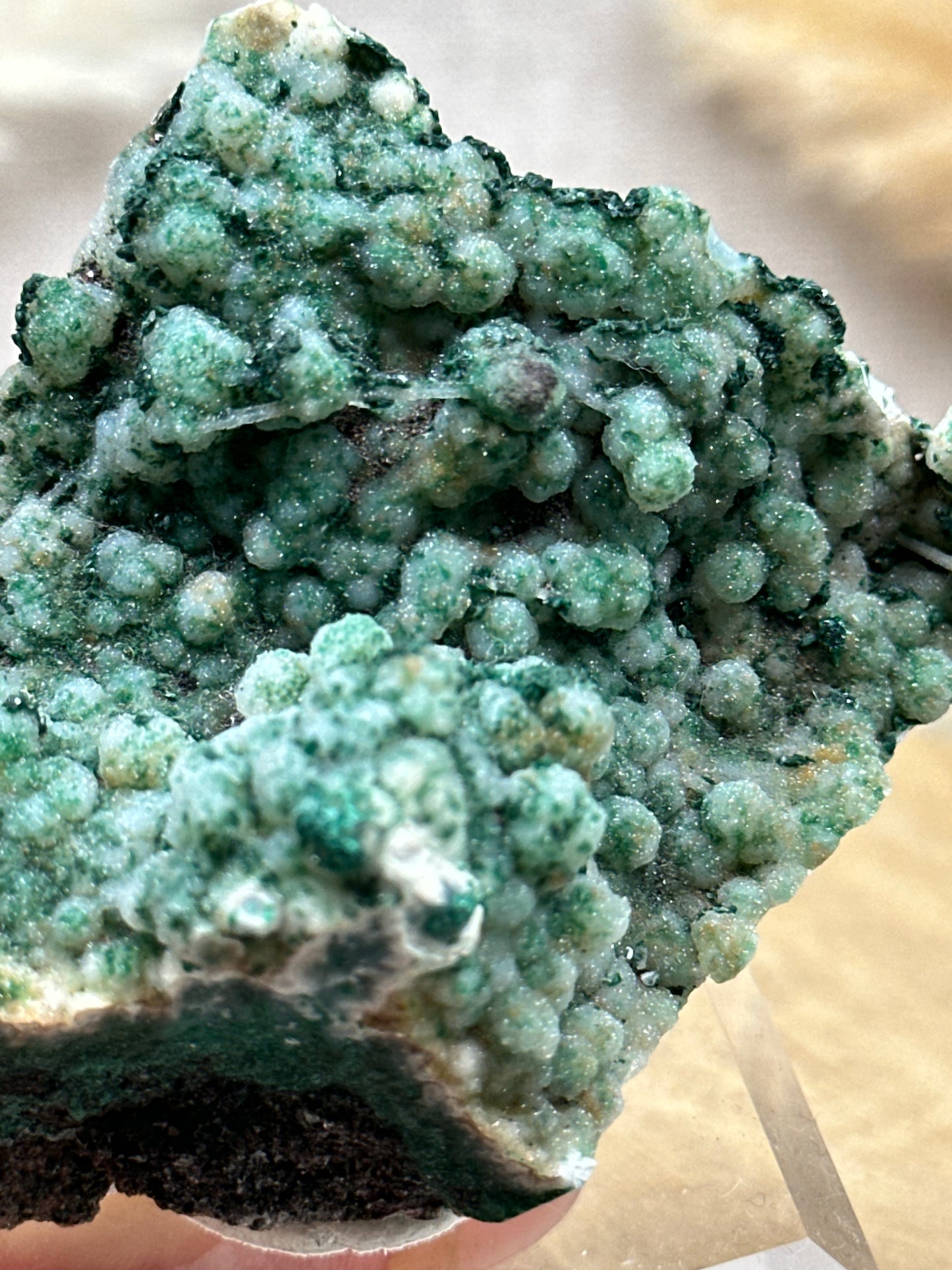 Quarz mit Malachit Specimen
