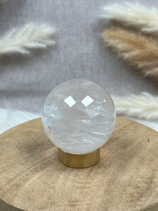Transparente Rosenquarz Kugel (7)