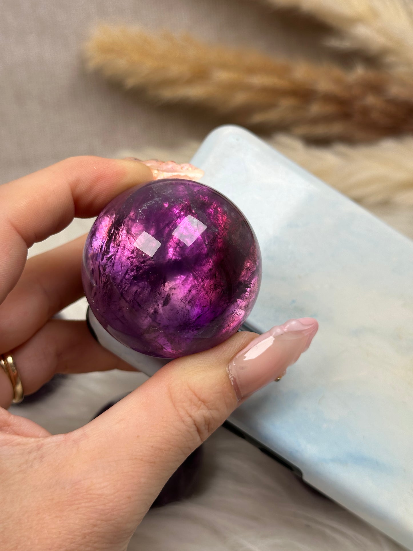 HQ dunkle Amethyst Kugeln