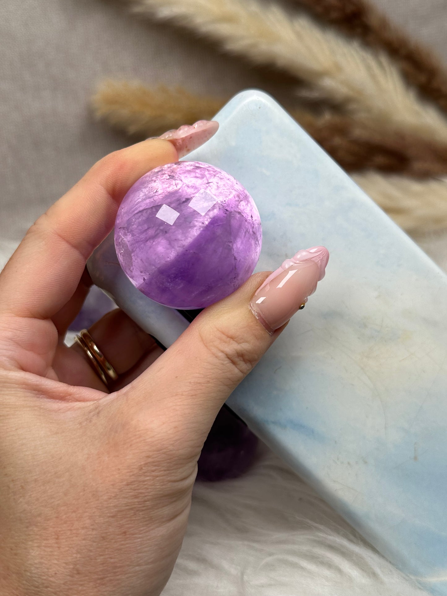 HQ helle Amethyst Kugeln