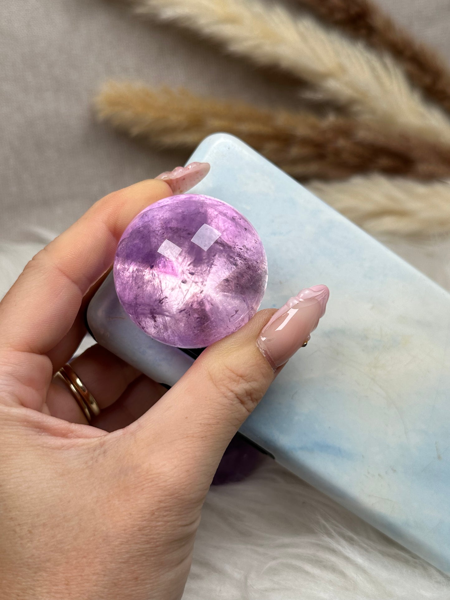HQ helle Amethyst Kugeln