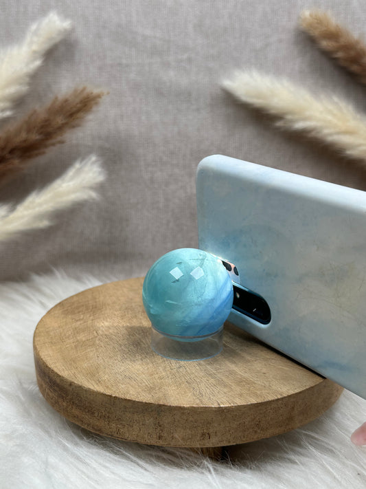 Blaue Fluorit Kugel (1)