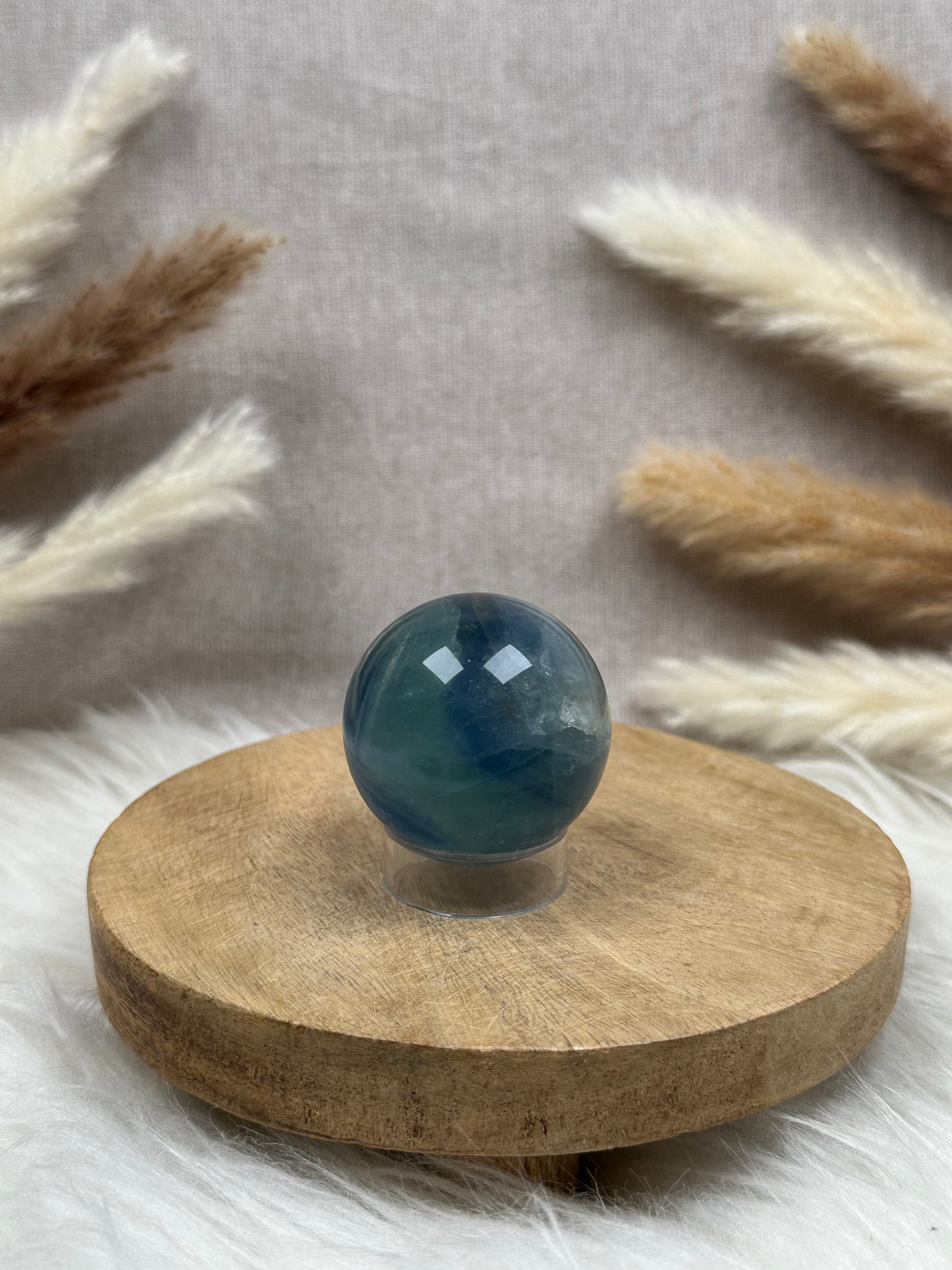 Blaue Fluorit Kugel (3)