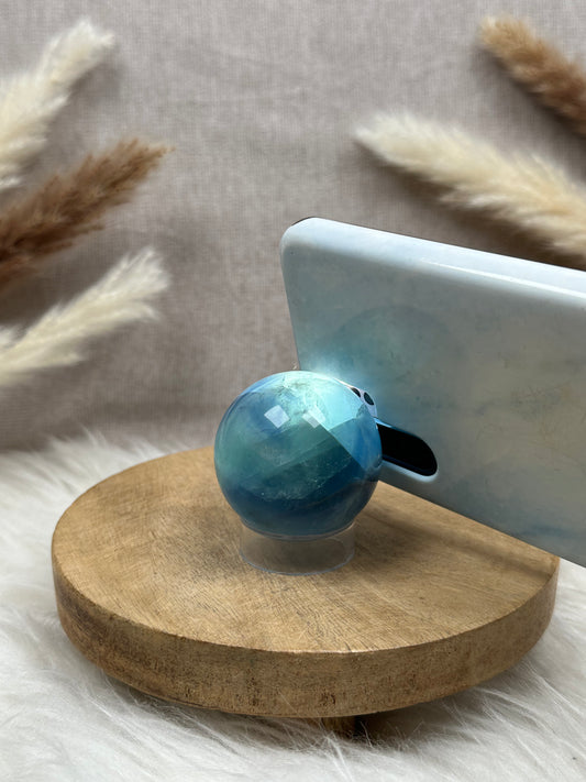 Blaue Fluorit Kugel (3)