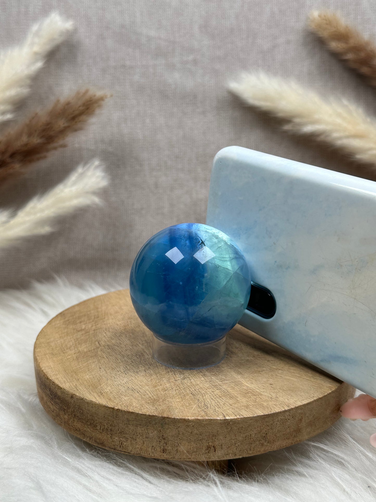 Blaue Fluorit Kugel (4)