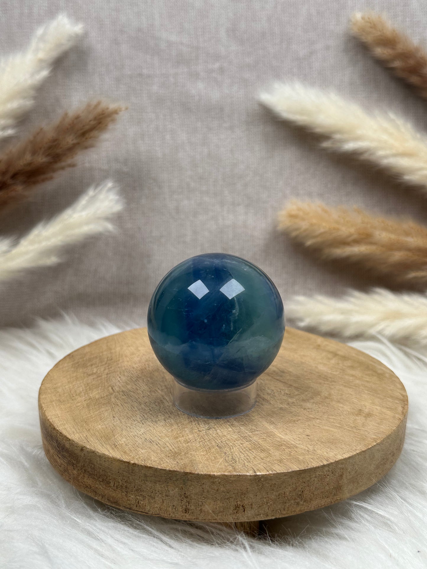 Blaue Fluorit Kugel (4)