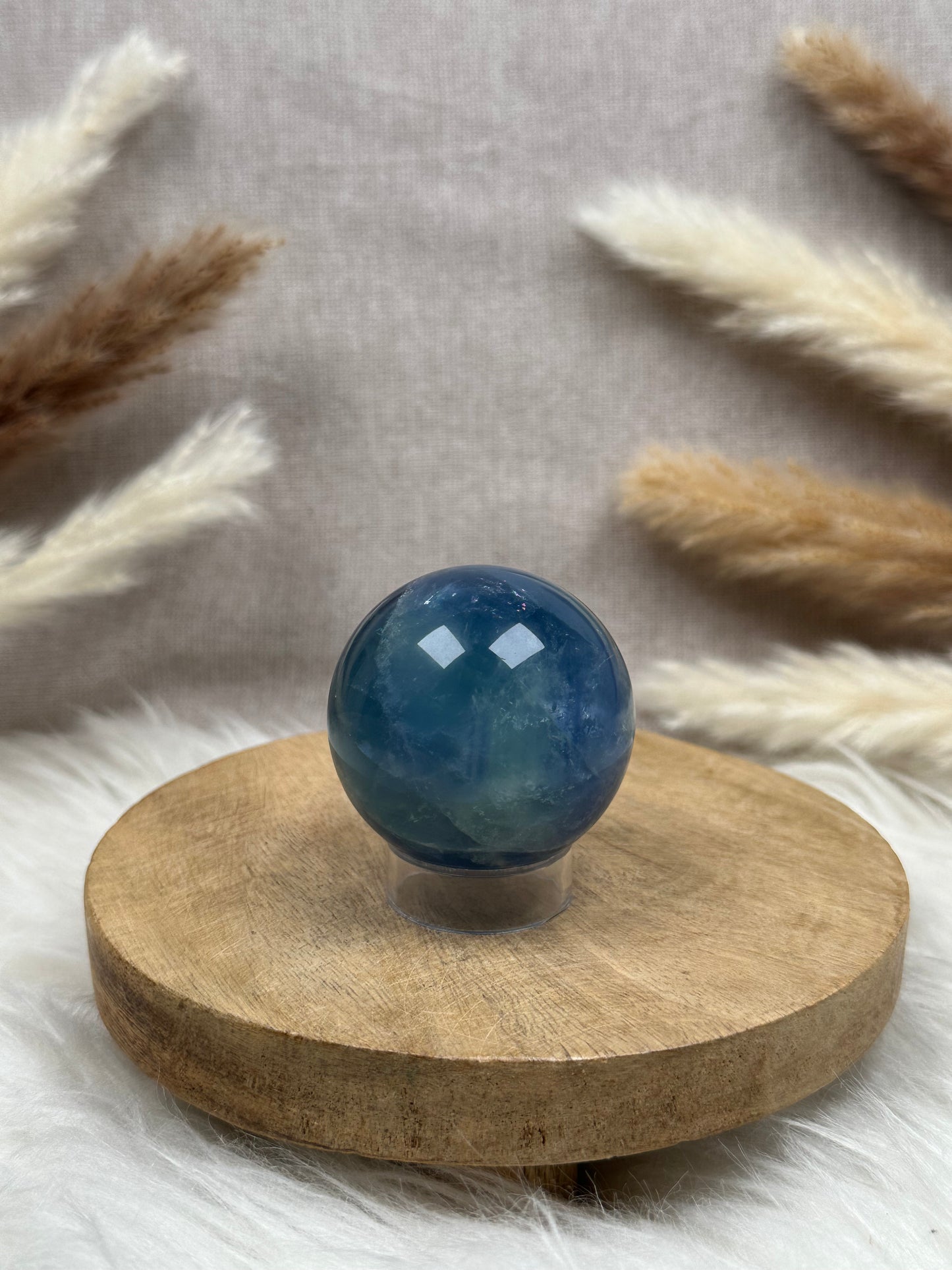 Blaue Fluorit Kugel (4)