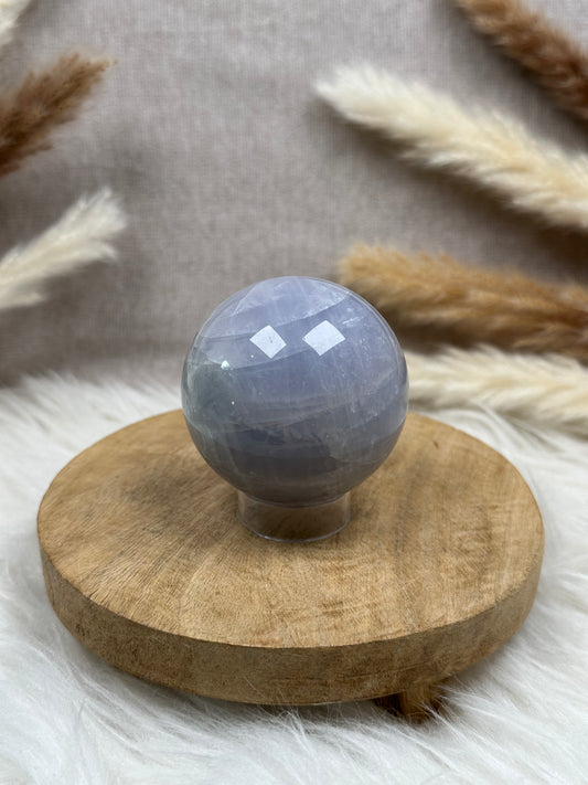 Blaue Rosenquarz Kugel (1)