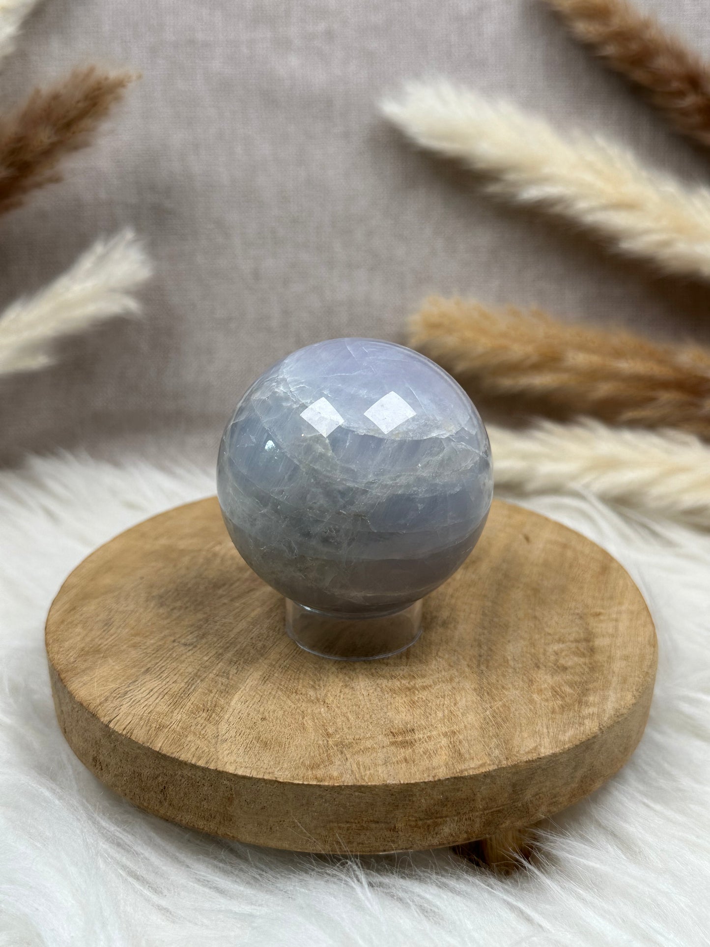 Blaue Rosenquarz Kugel (1)