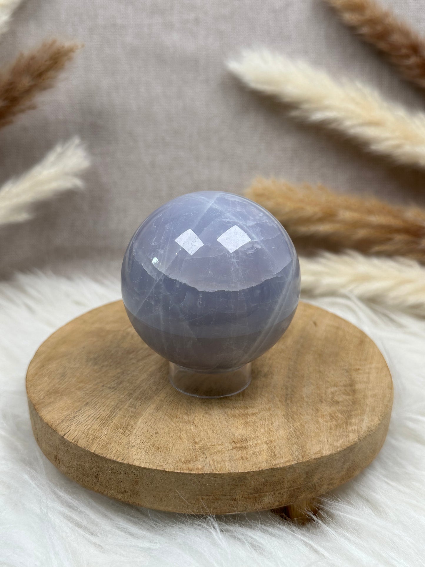 Blaue Rosenquarz Kugel (4)