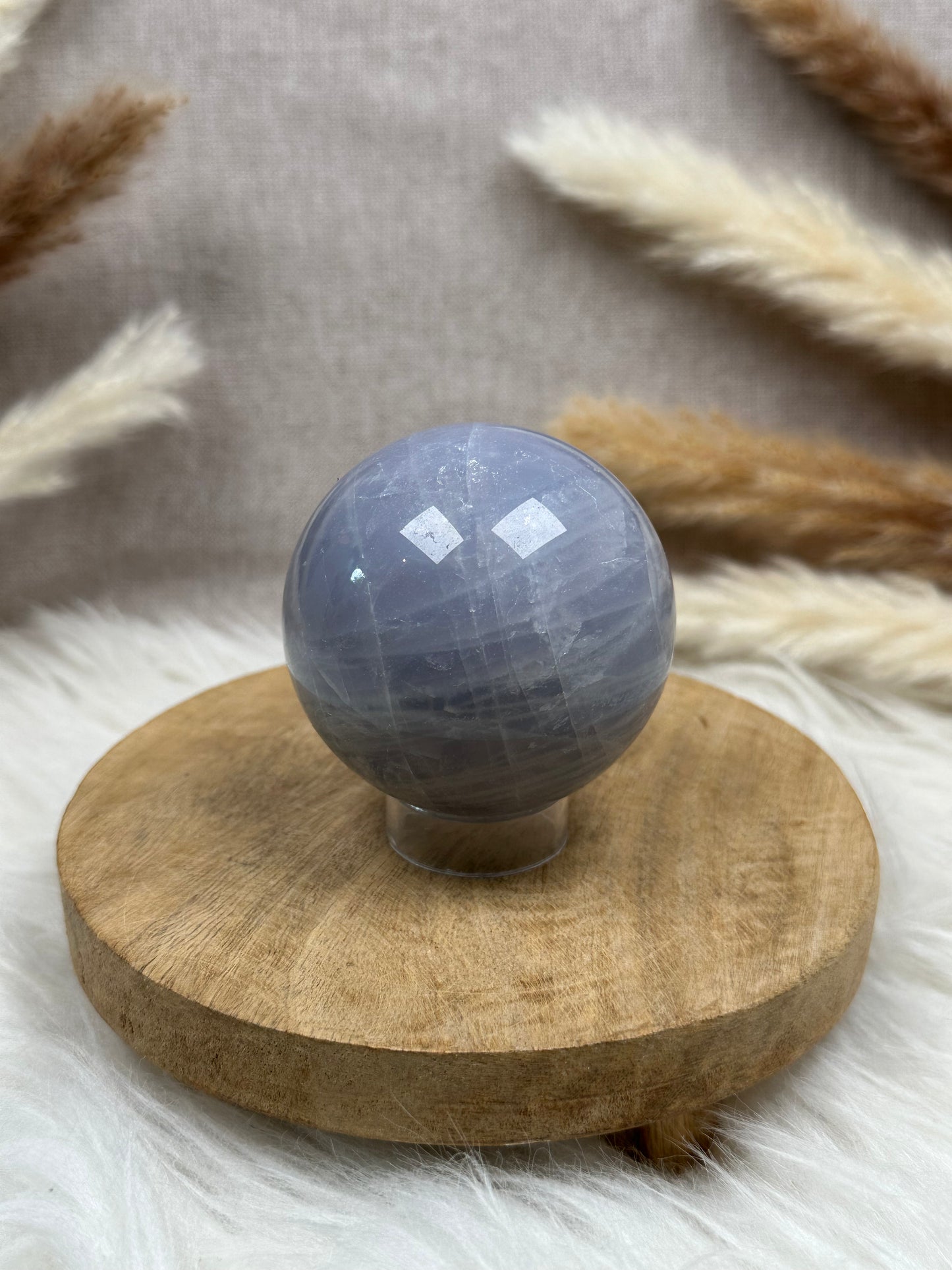 Blaue Rosenquarz Kugel (3)