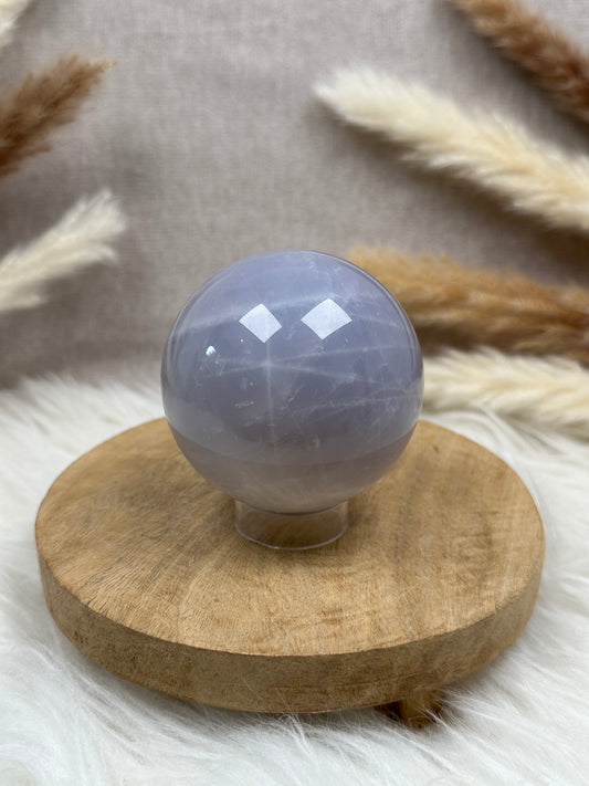 Blaue Rosenquarz Kugel (5)