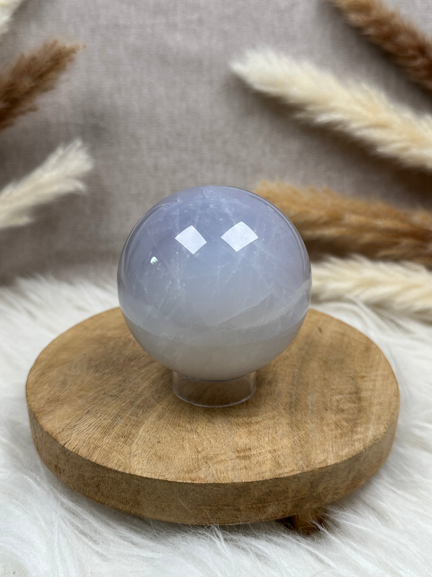 Blaue Rosenquarz Kugel (5)