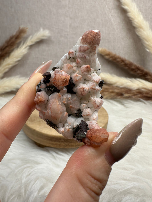 Quarz mit Hämatit & Pyrit Cluster (1)