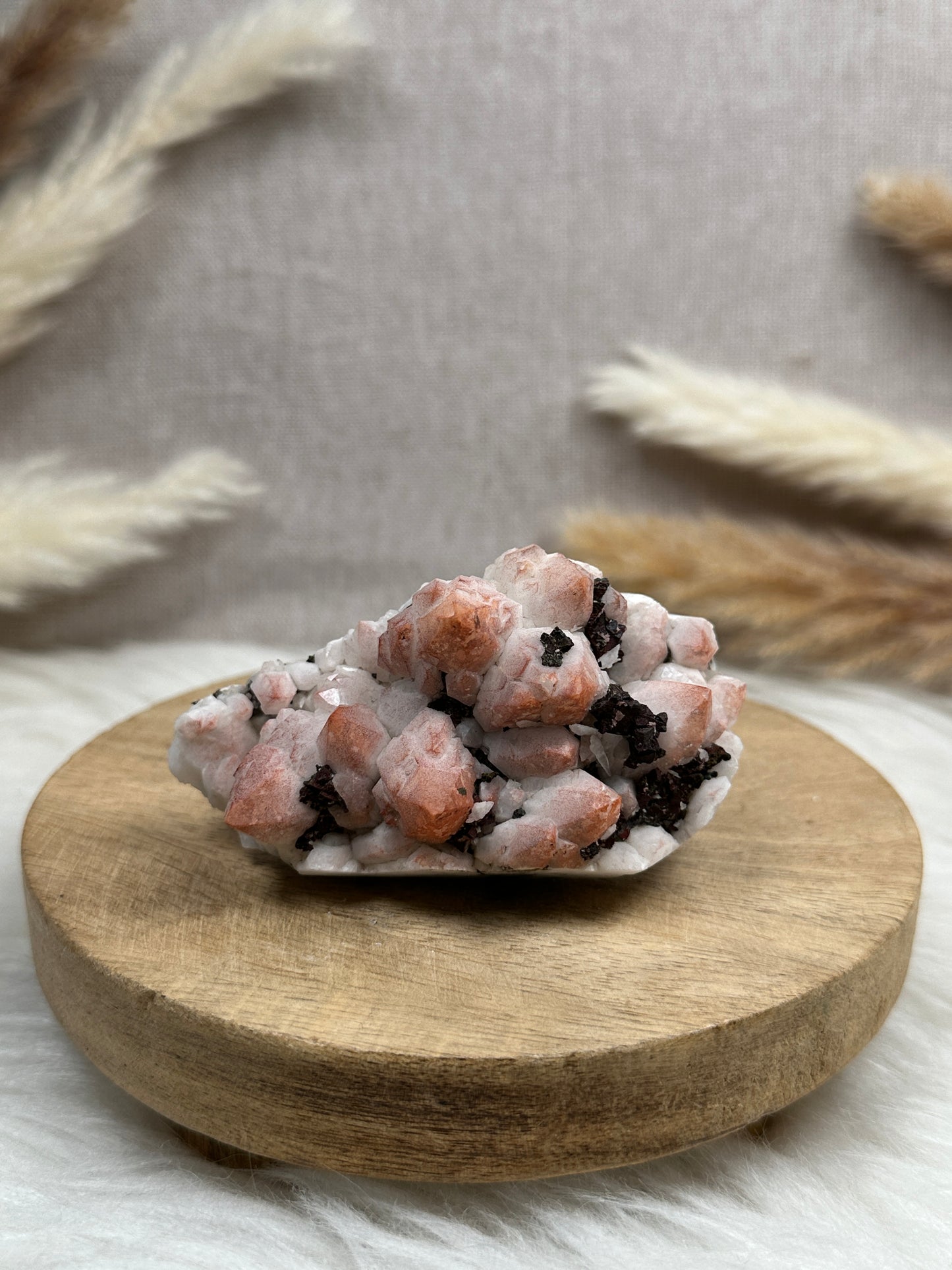 Quarz mit Hämatit & Pyrit Cluster (2)